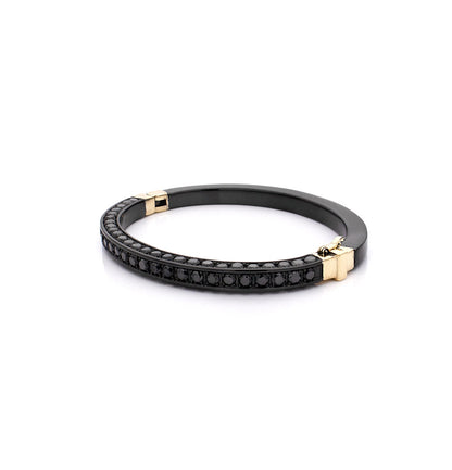 "HUSBAND'S CUFF" - ORO 18KT - NERO