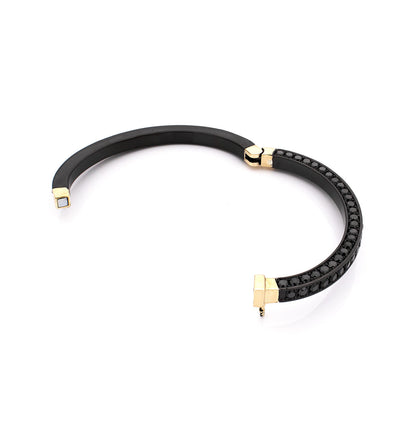 "HUSBAND'S CUFF" - ORO 18KT - NERO