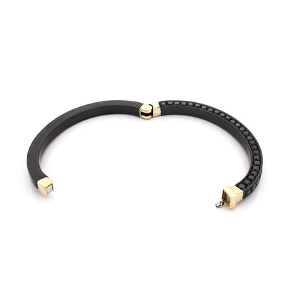 "HUSBAND'S CUFF" - ORO 18KT - NERO