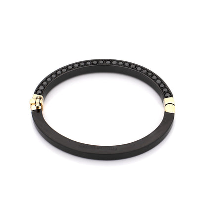 "HUSBAND'S CUFF" - ORO 18KT - NERO