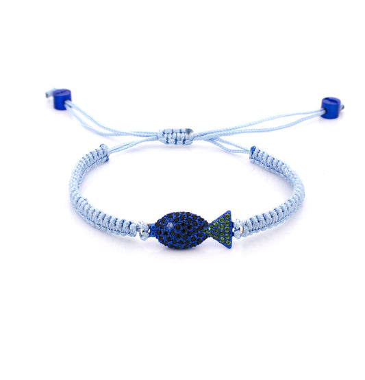 "PESCIOLINI" - STERLING SILVER - BLUE SAPPHIRES AND TSAVORITE - BRACELET