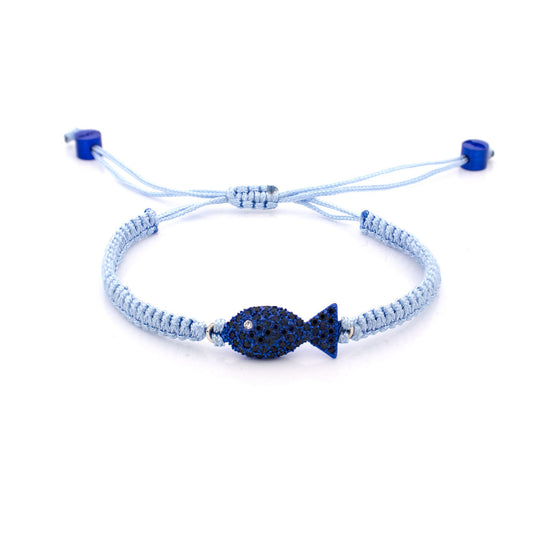 "PESCIOLINI" - STERLING SILVER AND BLUE SAPPHIRES - BRACELET