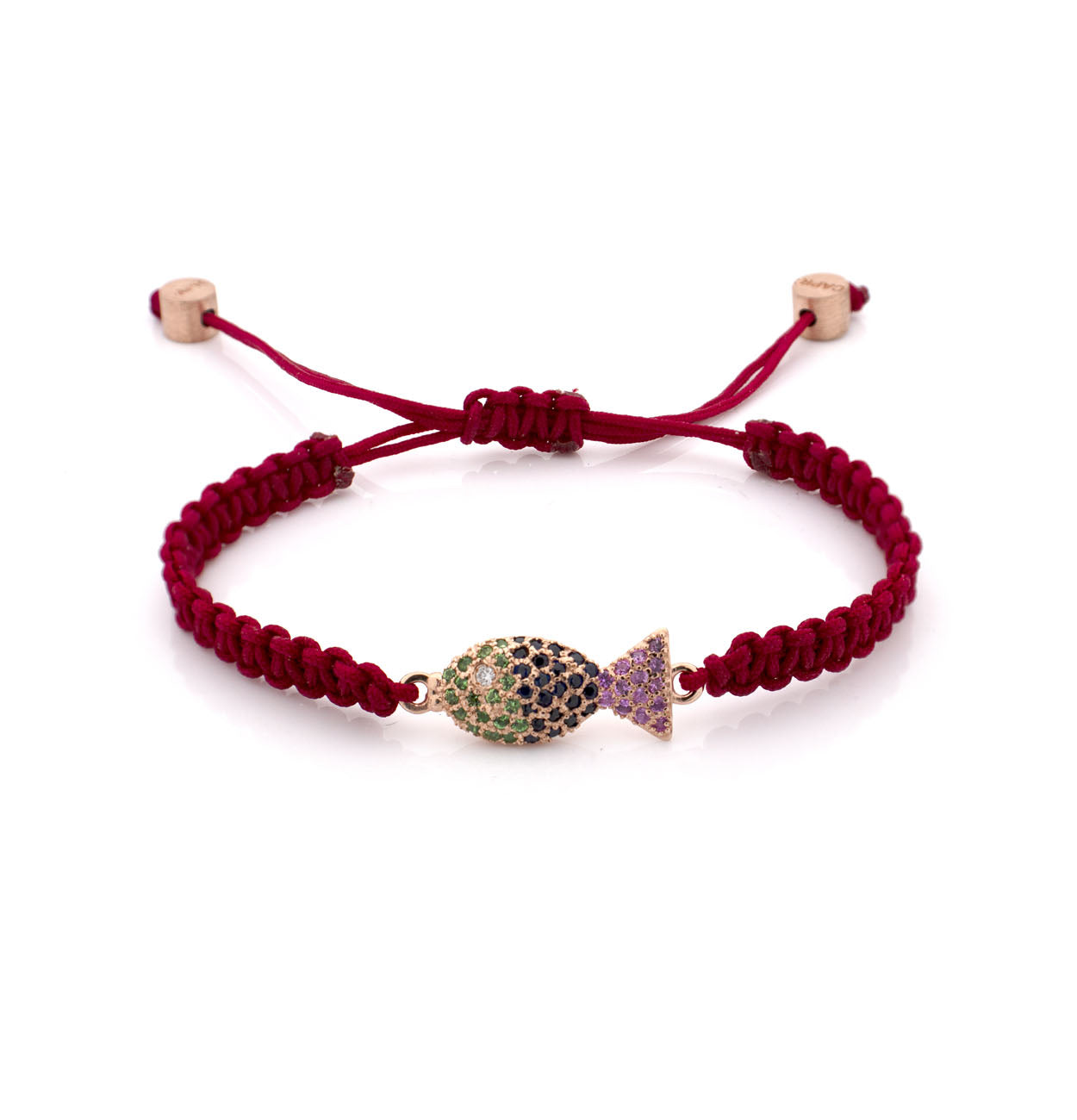 "PESCIOLINI" - STERLING SILVER - PINK & BLUE SAPPHIRES AND TSAVORITE - BRACELET