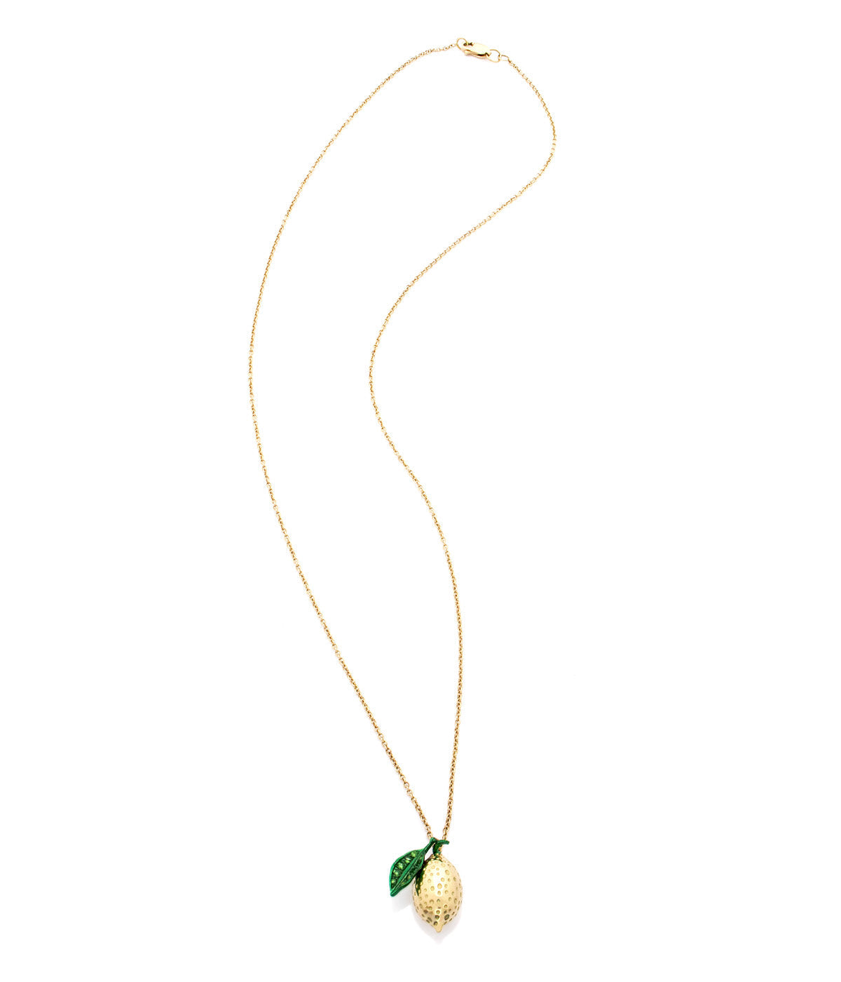"LOVE LEMONS" - 18KT GOLD - TSAVORITES - NECKLACE - SMALL