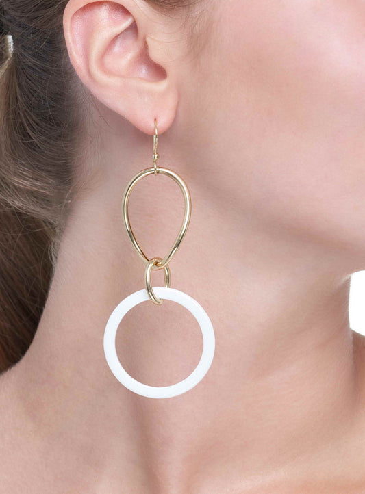 COLLEZIONE STELLA - ORO 18KT - LINKS GRANDI AGATA BIANCA