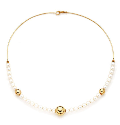 COLLANA COLLEZIONE BARBARELLA SEMI-RIGIDA - PERLE