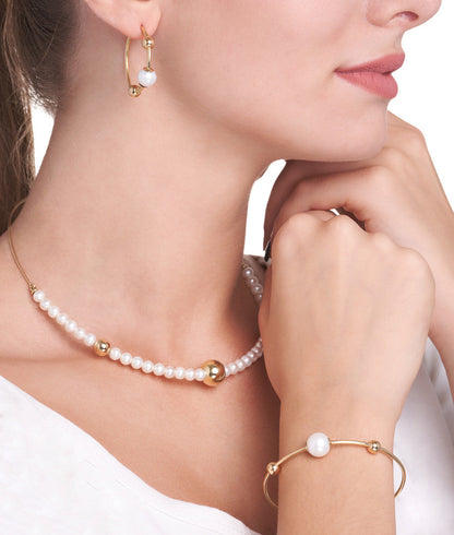 COLLANA COLLEZIONE BARBARELLA SEMI-RIGIDA - PERLE