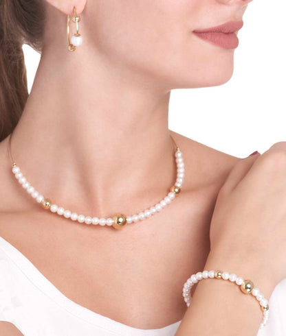 COLLANA COLLEZIONE BARBARELLA SEMI-RIGIDA - PERLE