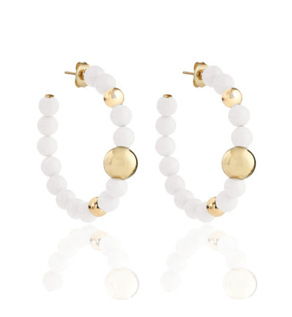 ORECCHINI COLLEZIONE BARBARELLA - AGATA BIANCA