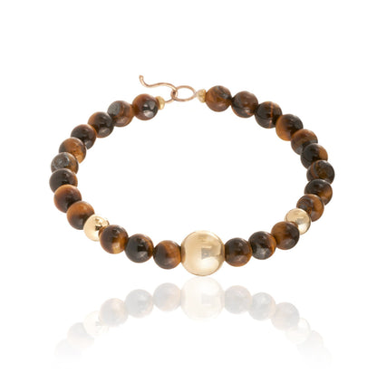 BRACCIALE COLLEZIONE BARBARELLA - ORO 18KT - TIGER'S EYE