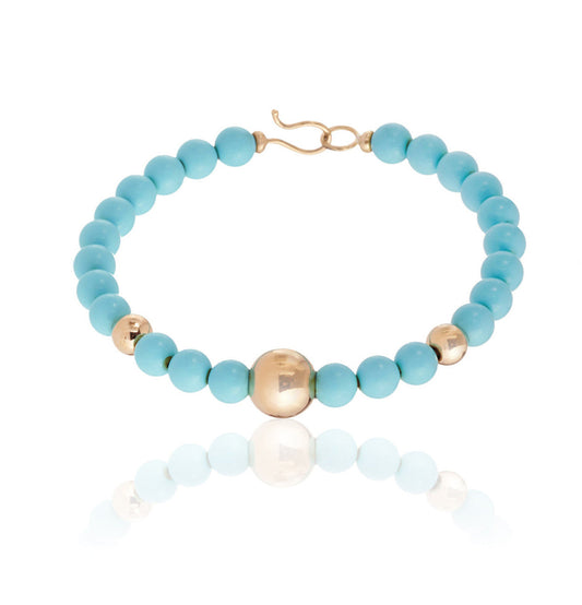 BRACCIALE COLLEZIONE BARBARELLA - ORO 18KT - TURCHESE