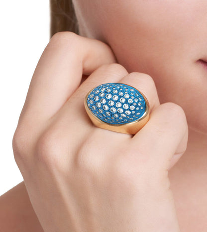 PAVE' DIAMONDS - 18KT GOLD - RING