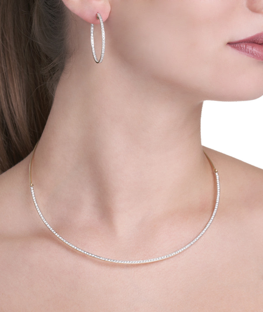 COLLANA COLLEZIONE BARBARELLA ORO 18KT - DIAMANTI BIANCHI