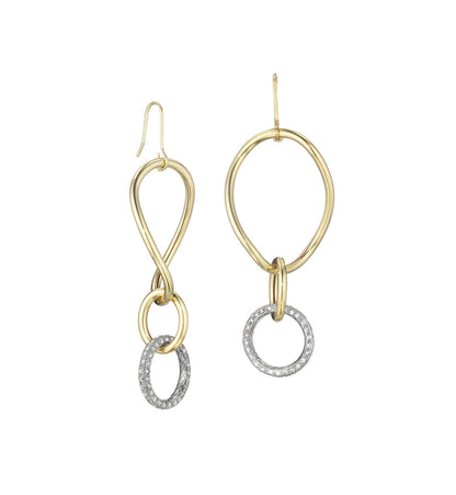 18KT GOLD STELLA COLLECTION - WHITE DIAMONDS - SMALL