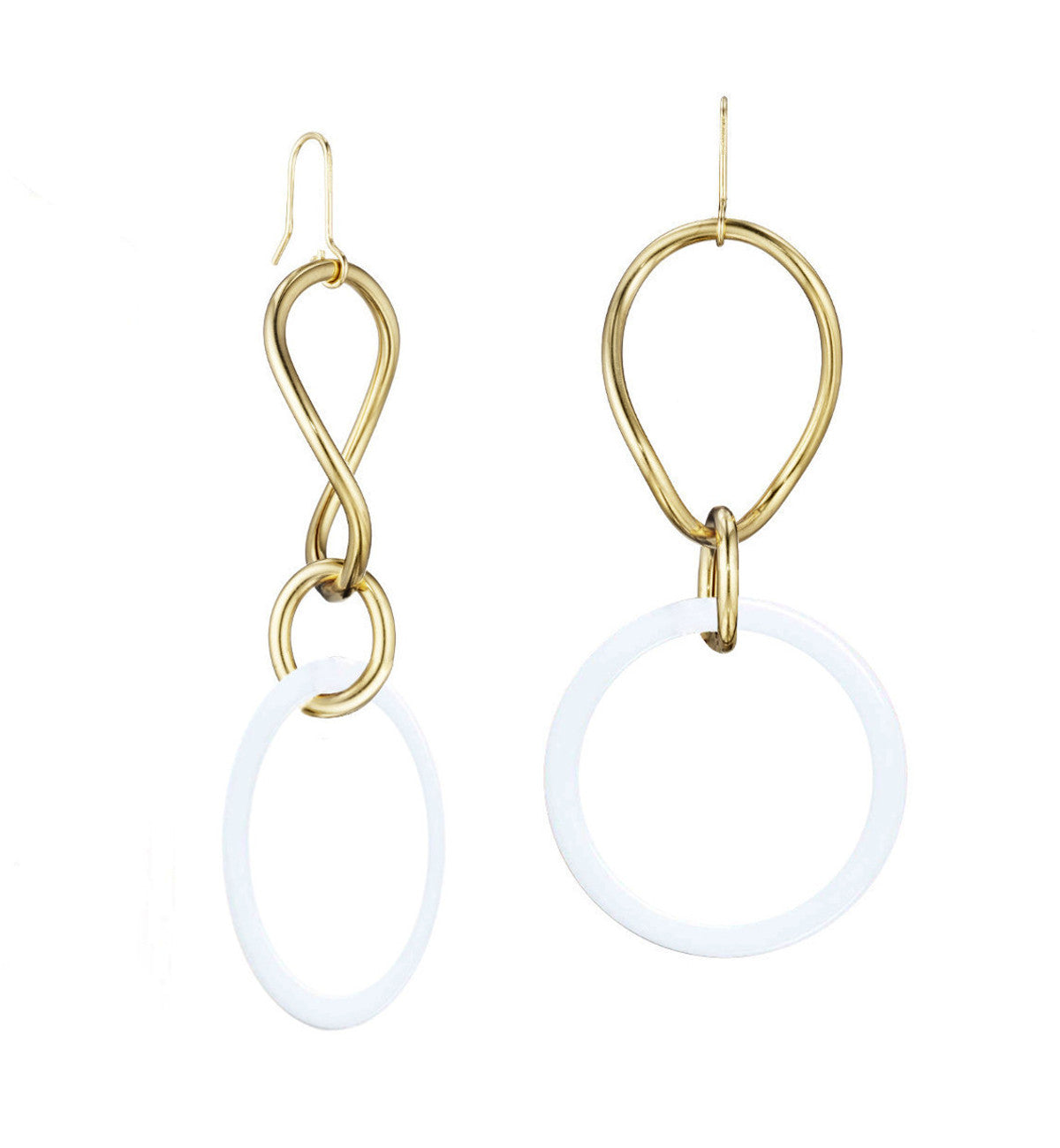 COLLEZIONE STELLA - ORO 18KT - LINKS GRANDI AGATA BIANCA