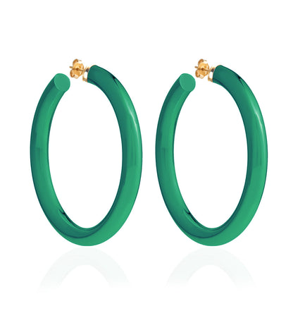 COLLEZIONE BARBARELLA - ORO 18KT - ARGENTO - EX-GRANDE - VERDE
