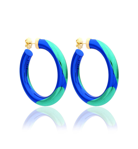 BARBARELLA COLLECTION - 18KT GOLD - STERLING SILVER - EX-MEDIUM - BICOLOR