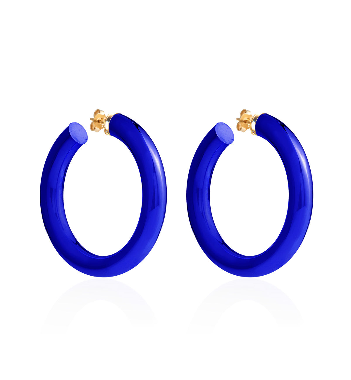 BARBARELLA COLLECTION - 18KT GOLD - STERLING SILVER - EX-MEDIUM - COBALT BLUE