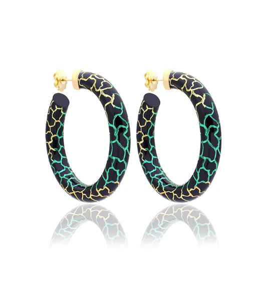 BARBARELLA COLLECTION - 18KT GOLD - STERLING SILVER - EX-MEDIUM - MACULATED