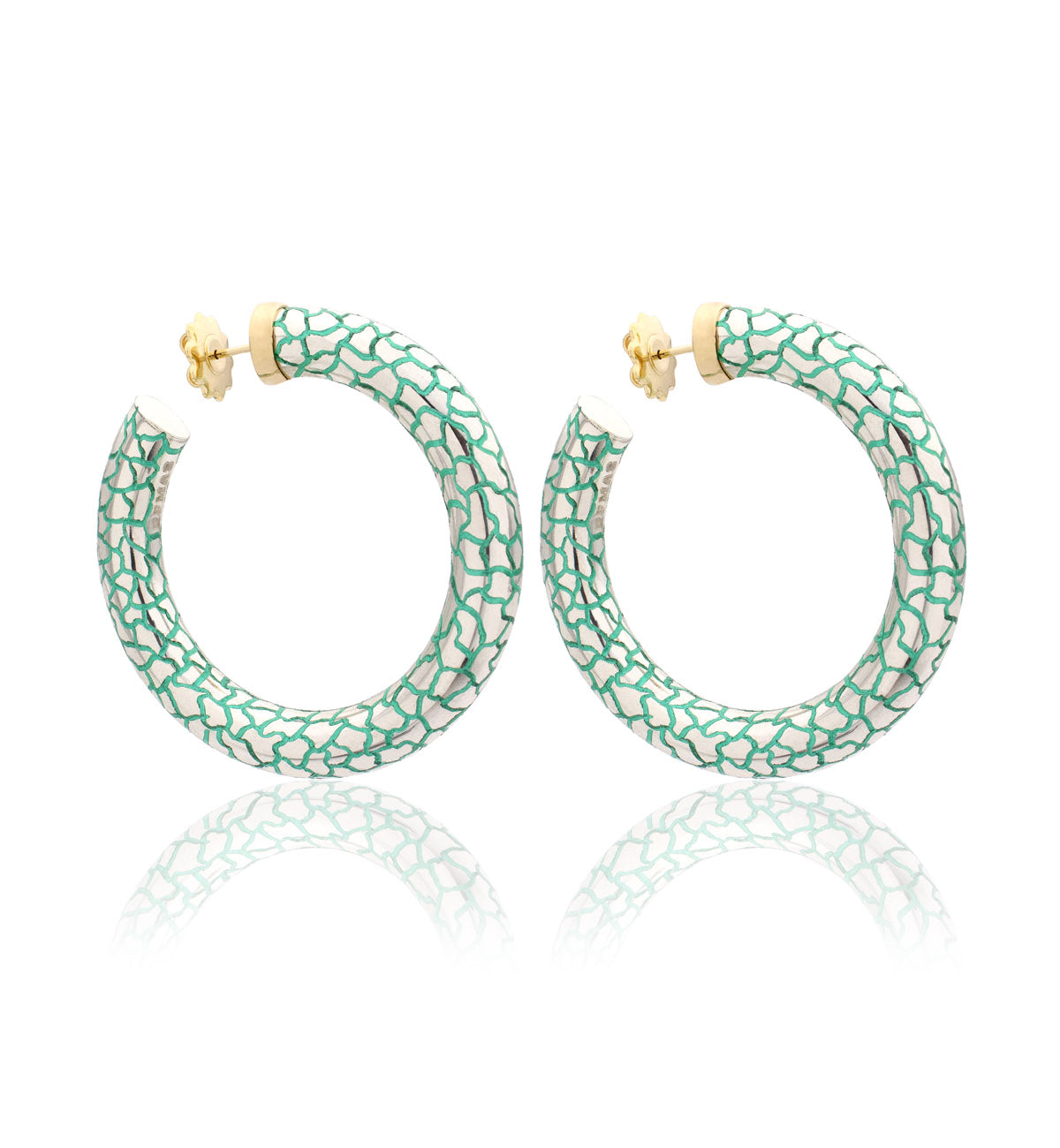 BARBARELLA COLLECTION - 18KT GOLD - STERLING SILVER - EX-MEDIUM - MACULATED
