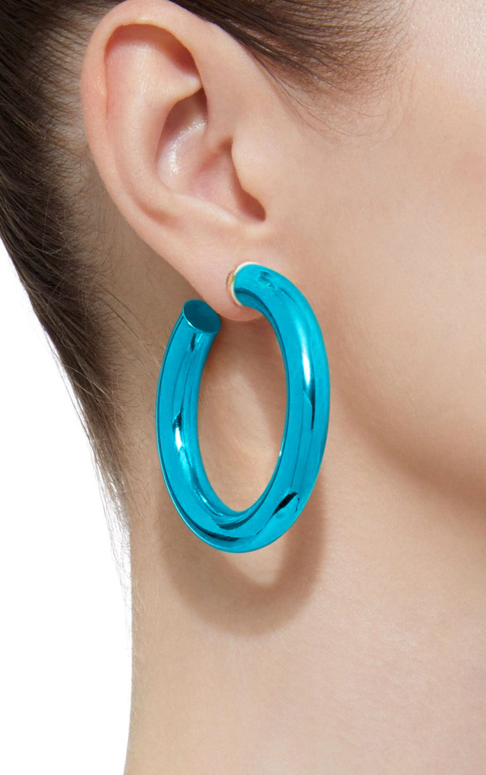 BARBARELLA COLLECTION - 18KT GOLD - STERLING SILVER - EX-MEDIUM - AQUA BLUE