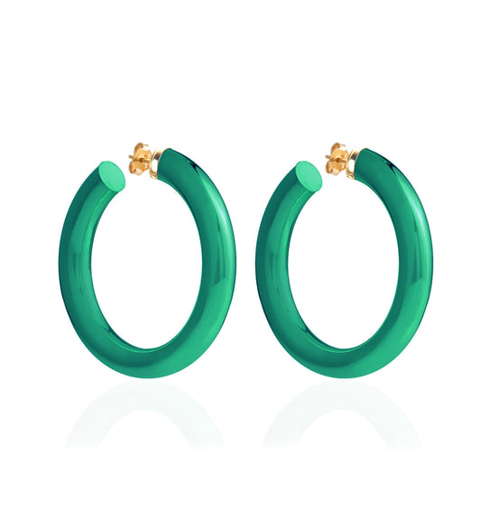 BARBARELLA COLLECTION - 18KT GOLD - STERLING SILVER - EX-MEDIUM - GREEN