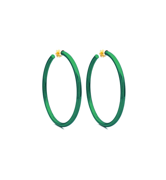 BARBARELLA COLLECTION - 18KT GOLD - STERLING SILVER - MEDIUM - GREEN
