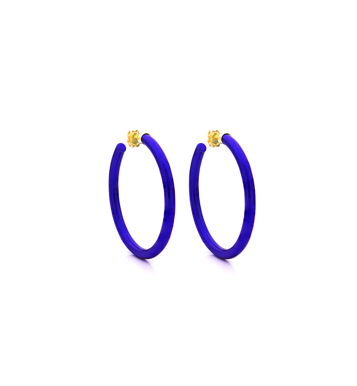 BARBARELLA COLLECTION - 18KT GOLD - STERLING SILVER - SMALL - COBALT BLUE