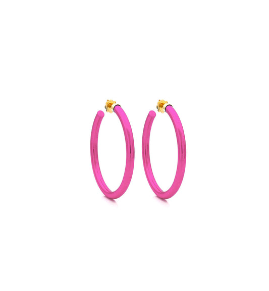 BARBARELLA COLLECTION - 18KT GOLD - STERLING SILVER - SMALL - PINK
