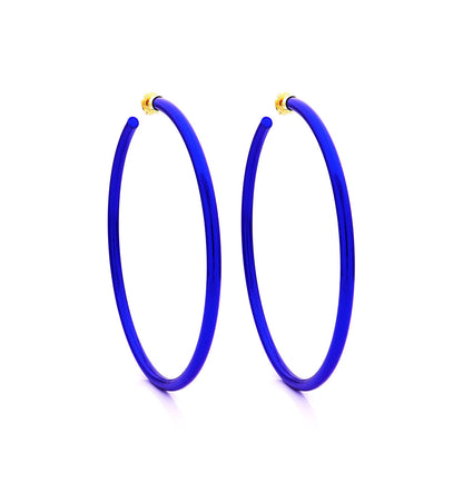 COLLEZIONE BARBARELLA - ORO 18KT - ARGENTO - GRANDE - BLU ACQUA