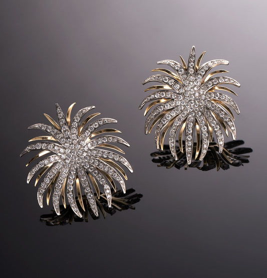 FUOCHI D'ARTIFICIO - ORO 18KT - DIAMANTI BIANCHI