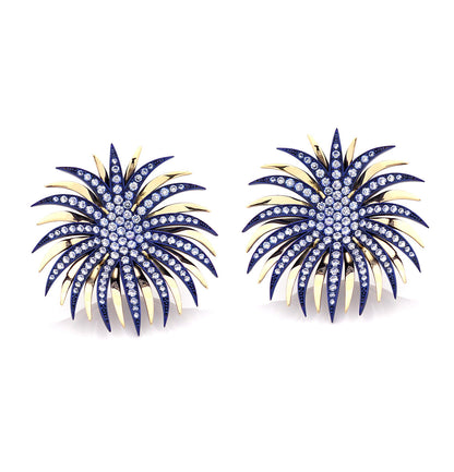 FUOCHI D'ARTIFICIO - ORO 18KT - BLU