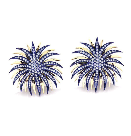 FIREWORKS - 18KT GOLD - BLUE
