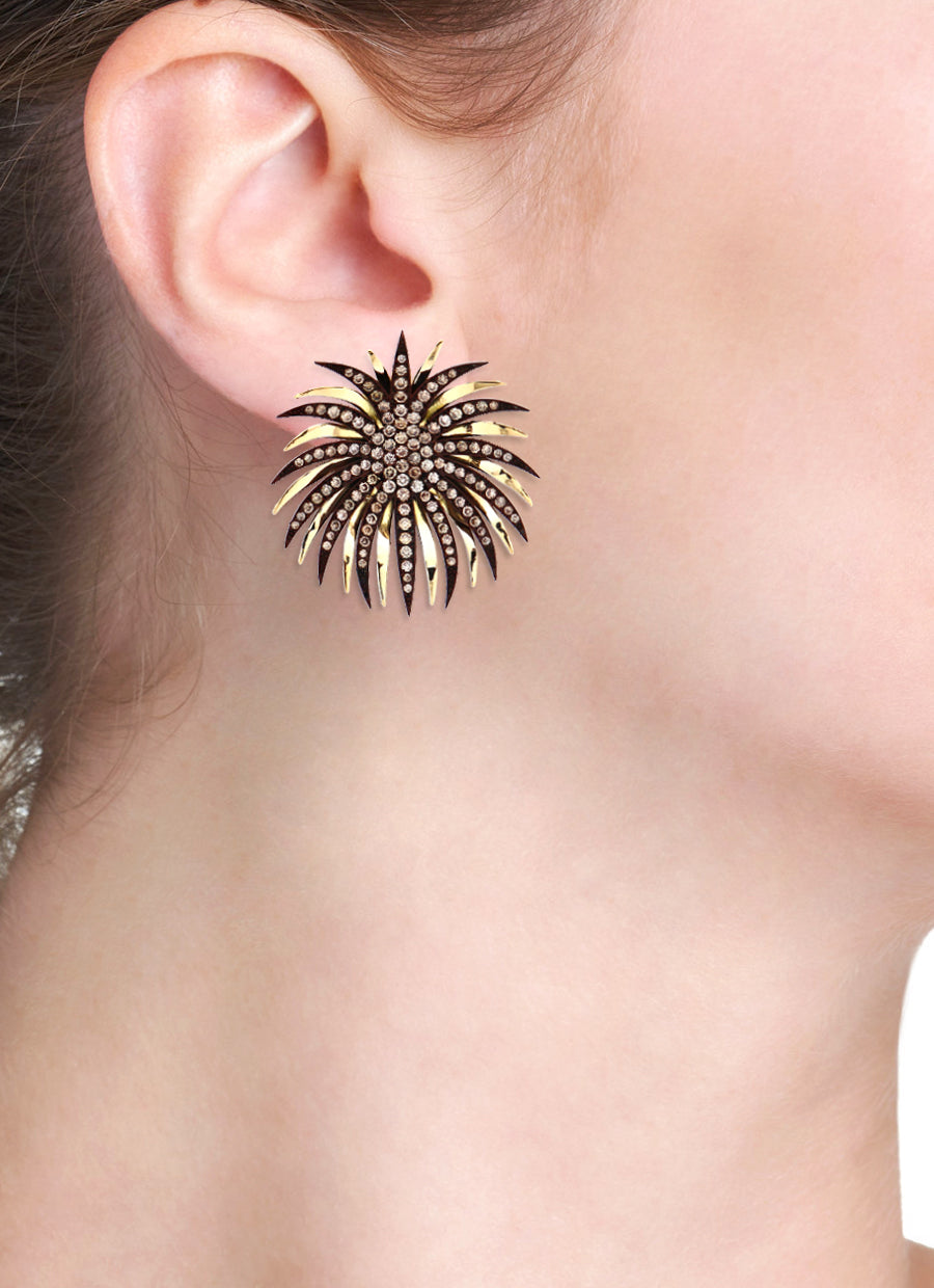 FIREWORKS - 18KT GOLD - BROWN