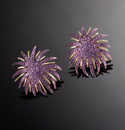 FUOCHI D'ARTIFICIO - ORO 18KT - ZAFFIRI ROSA
