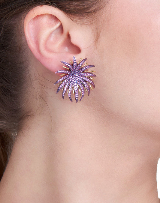 FUOCHI D'ARTIFICIO - ORO 18KT - ZAFFIRI ROSA