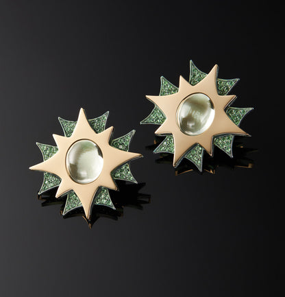 MECCANICA - ORO 18KT - AMETISTA VERDE