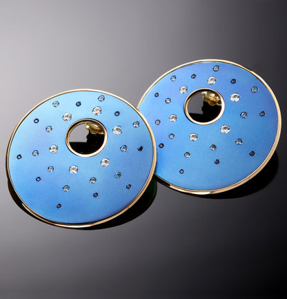 "DISCO" - ORO 18KT - ZAFFIRI - GRANDI