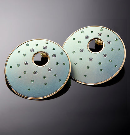 "DISCO" - ORO 18KT - ZAFFIRI - GRANDI