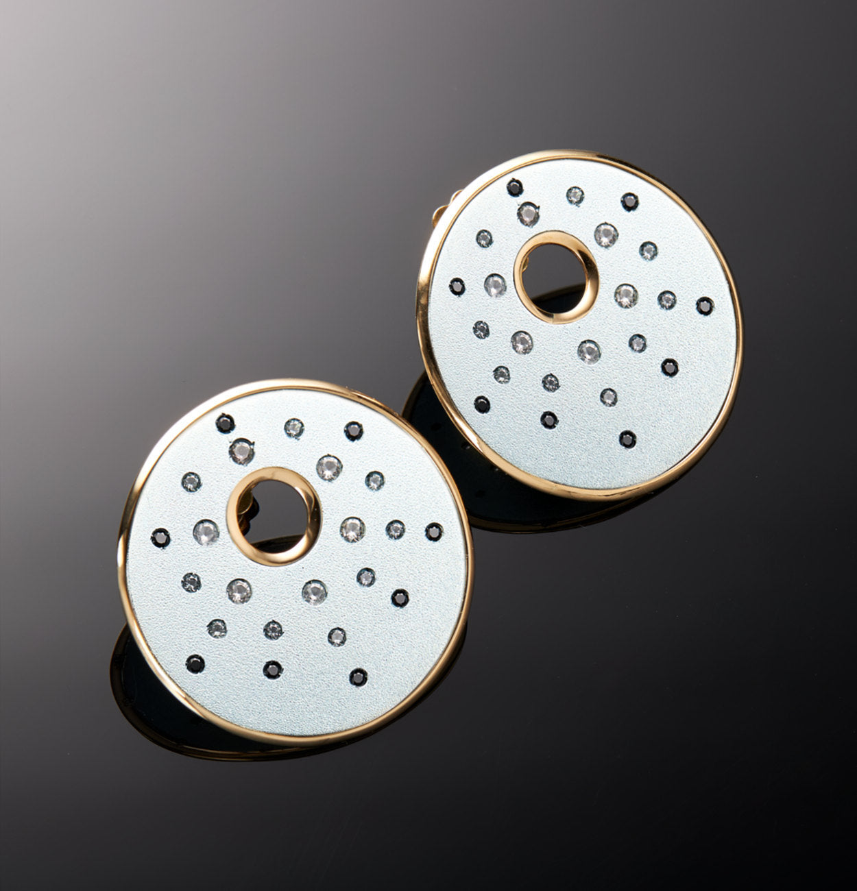 "DISCO" - ORO 18KT - ZAFFIRI - PICCOLI