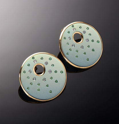 "DISCO" - ORO 18KT - ZAFFIRI - PICCOLI