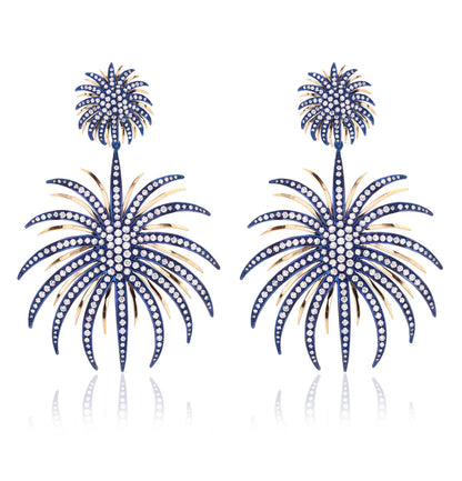 FUOCHI D'ARTIFICIO - ORO 18KT - TITANIO BLU