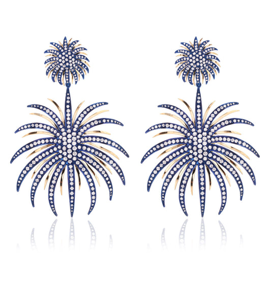 FUOCHI D'ARTIFICIO - ORO 18KT - TITANIO BLU