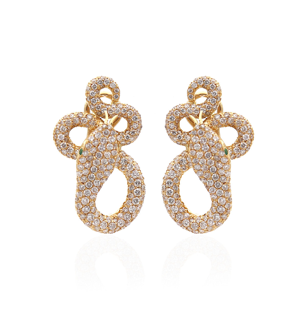 "KHALIFA" - 18KT GOLD - WHITE DIAMONDS - EARRINGS