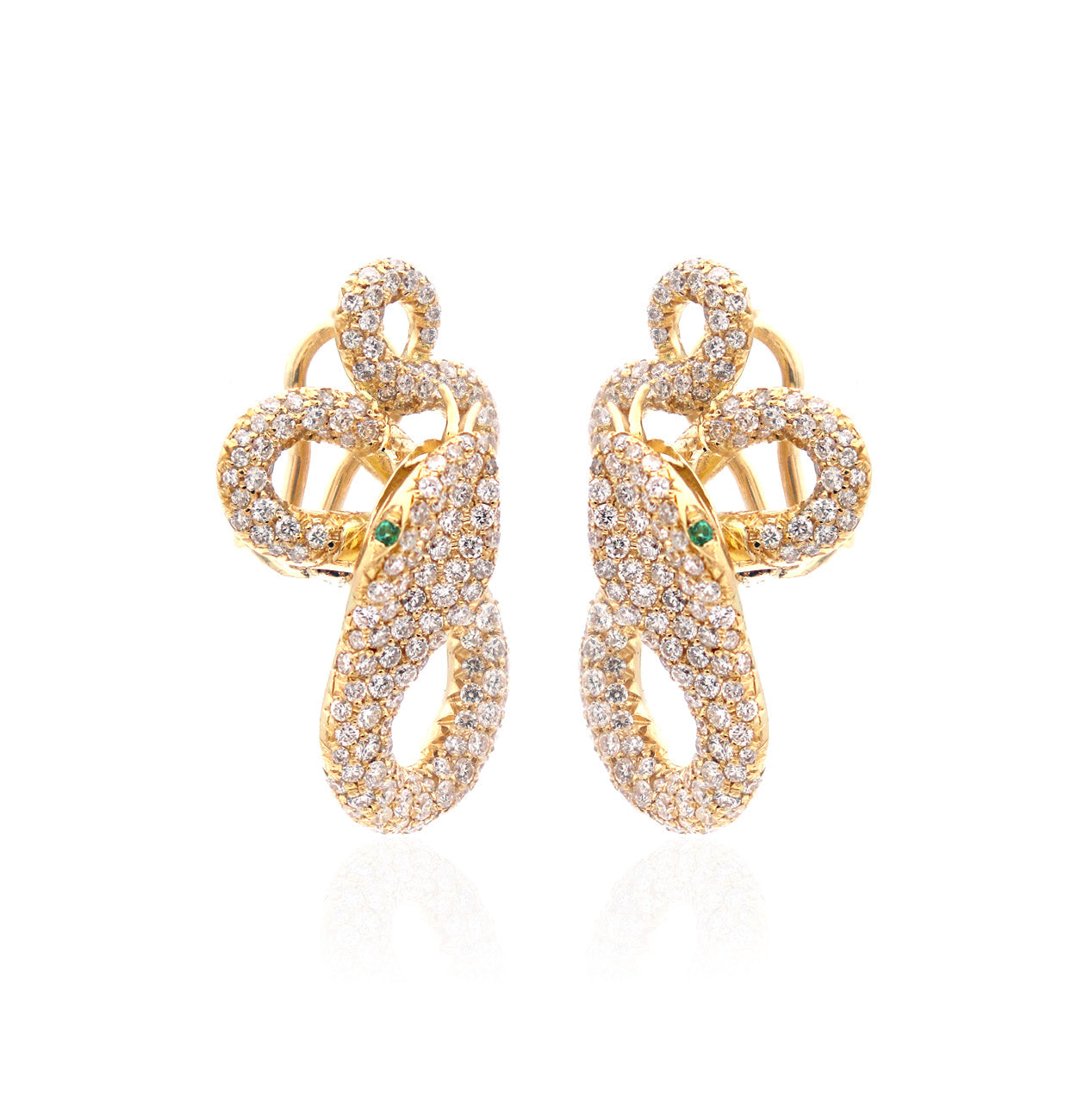 "KHALIFA" - 18KT GOLD - WHITE DIAMONDS - EARRINGS