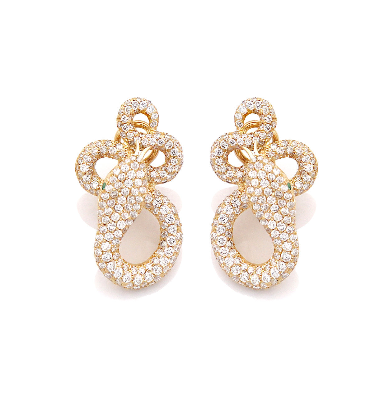 "KHALIFA" - 18KT GOLD - WHITE DIAMONDS - EARRINGS
