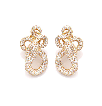 "KHALIFA" - ORO 18KT - DIAMANTI BIANCHI - ORECCHINI