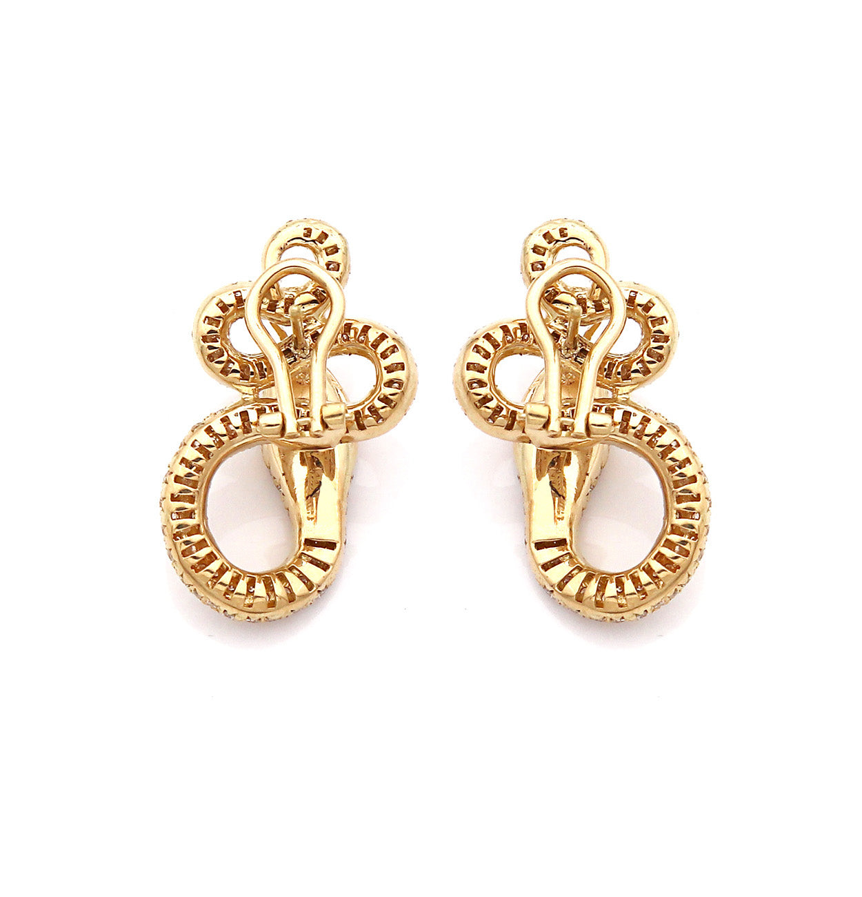 "KHALIFA" - 18KT GOLD - WHITE DIAMONDS - EARRINGS