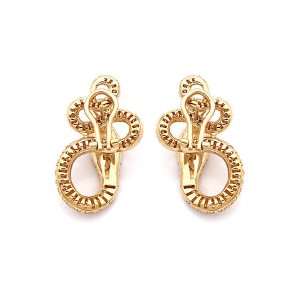 "KHALIFA" - ORO 18KT - DIAMANTI BIANCHI - ORECCHINI