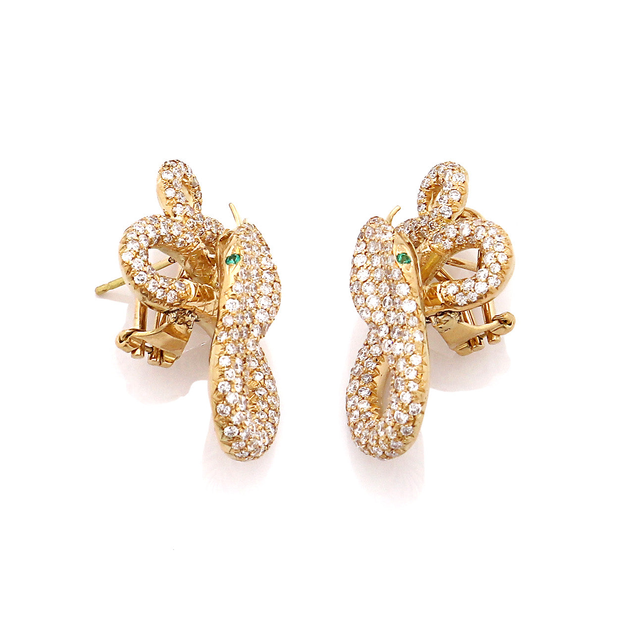 "KHALIFA" - 18KT GOLD - WHITE DIAMONDS - EARRINGS
